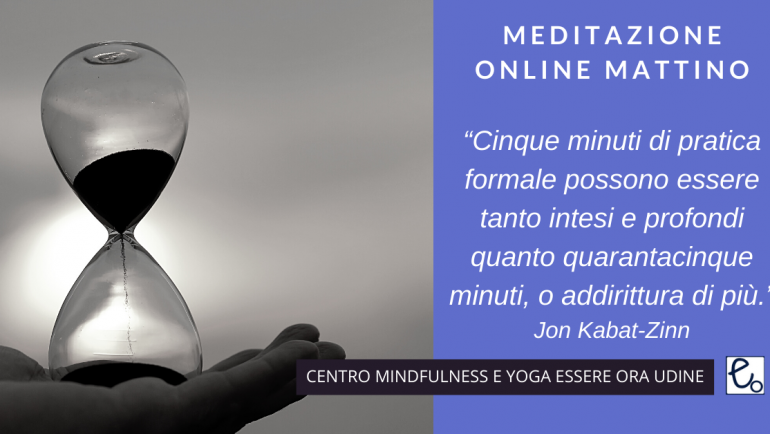 Tempo: un brano di Jon Kabat-Zinn per la meditazione online del mattino
